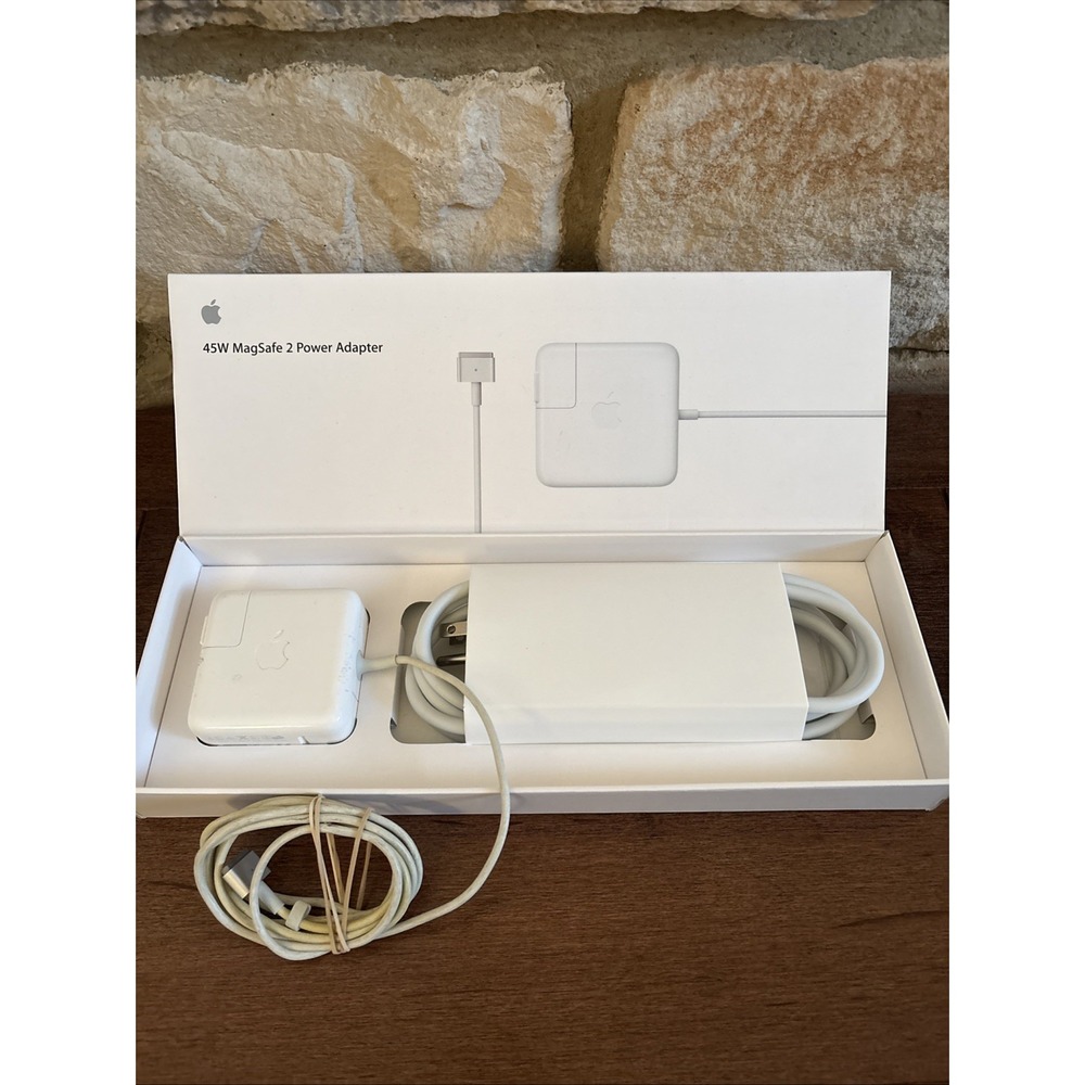 Original APPLE MacBook Air Magsafe 2 45W Power Adapter Charger A1436 MD592LL/A